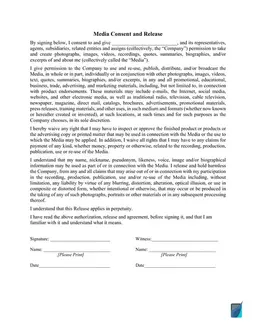 Media Consent and Release - Granting Rights for Personal Likeness Use form preview