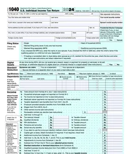 1040 – U.S. Individual Income Tax Return form preview